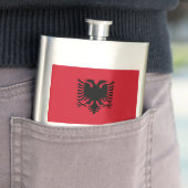 Flagge Albaniens Flachmann (Beispiel)