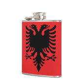 Flagge Albaniens Flachmann (Links)