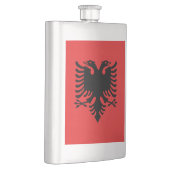 Flagge Albaniens Flachmann (Rechts)