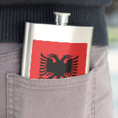 Flagge Albaniens Flachmann (Beispiel)