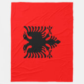 Flagge Albaniens Fleecedecke (Vorderseite)