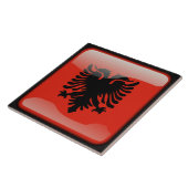 Flagge Albaniens Fliese (Seite)