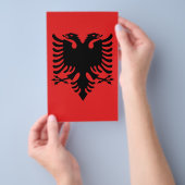 Flagge Albaniens Flyer (Handgriff)
