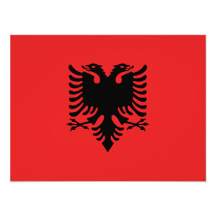Flagge Albaniens Fotodruck