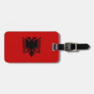 Flagge Albaniens Gepäckanhänger