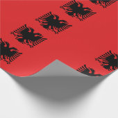 Flagge Albaniens Geschenkpapier (Ecke)