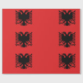 Flagge Albaniens Geschenkpapier (Flach)