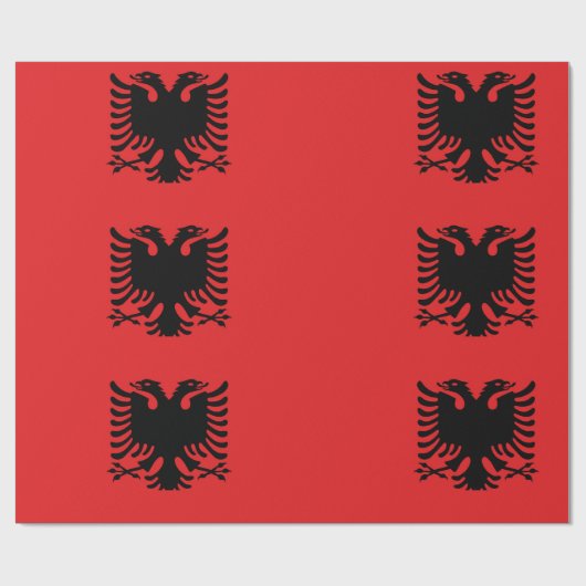 Flagge Albaniens Geschenkpapier (Flach)