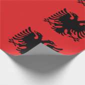 Flagge Albaniens Geschenkpapier (Ecke)