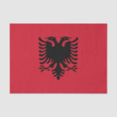 Flagge Albaniens - Gewebepapier Seidenpapier (Vorderseite)