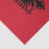 Flagge Albaniens - Gewebepapier Seidenpapier (Ausschnitt)