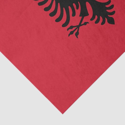 Flagge Albaniens - Gewebepapier Seidenpapier (Ausschnitt)