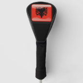 Flagge Albaniens Golf Headcover (Vorderseite)
