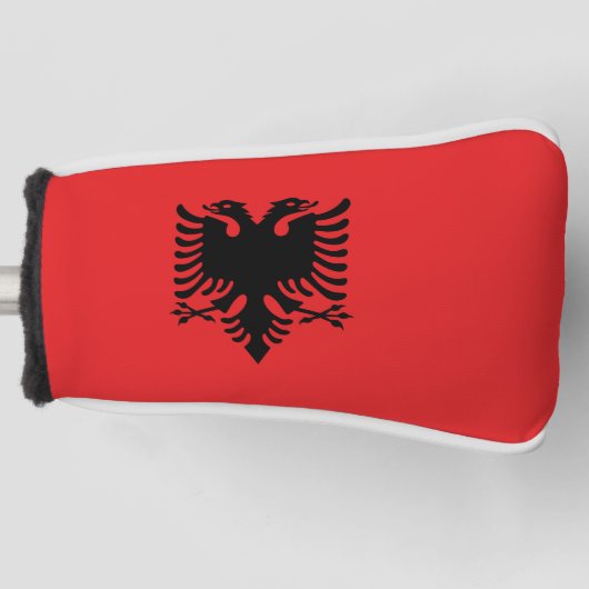 Flagge Albaniens Golf Headcover (Vorderseite)