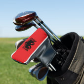Flagge Albaniens Golf Headcover (In Situ)