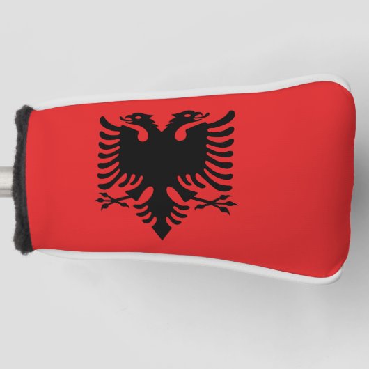 Flagge Albaniens Golf Headcover (Vorderseite)