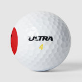 Flagge Albaniens Golfball (Logo)