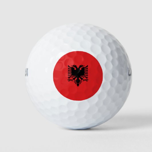 Flagge Albaniens Golfball (Vorderseite)