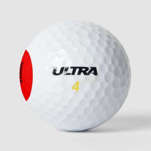 Flagge Albaniens Golfball (Logo)