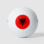 Flagge Albaniens Golfball (Vorderseite)