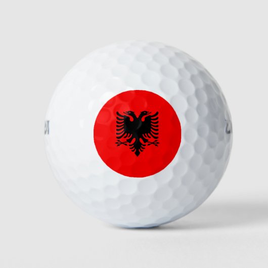 Flagge Albaniens Golfball (Vorderseite)