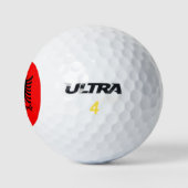 Flagge Albaniens Golfball (Logo)