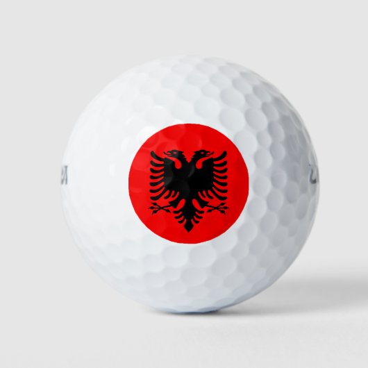 Flagge Albaniens Golfball (Vorderseite)