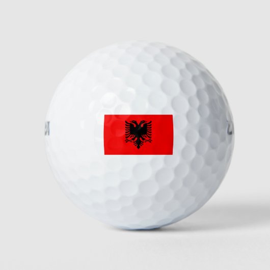 Flagge Albaniens Golfball (Vorderseite)