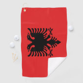 Flagge Albaniens Golfhandtuch (Insitu)