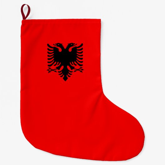 Flagge Albaniens Großer Weihnachtsstrumpf (Vorderseite)