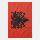 Flagge Albaniens Handtuch (Vertikal)