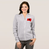 Flagge Albaniens Hoodie (Vorne ganz)