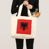 Flagge Albaniens Jumbo Stoffbeutel (Vorderseite (Produkt))