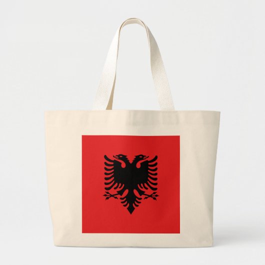 Flagge Albaniens Jumbo Stoffbeutel (Vorne)