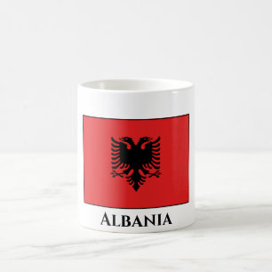 Flagge Albaniens Kaffeetasse