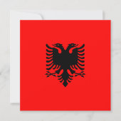 Flagge Albaniens Karte (Vorderseite)
