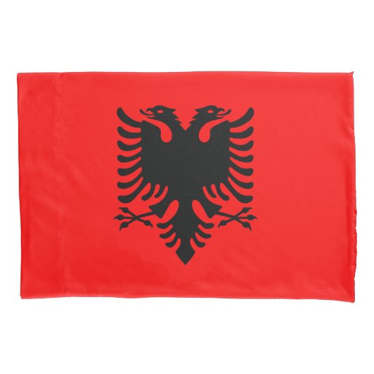 Flagge Albaniens Kissenbezug (Vorderseite)
