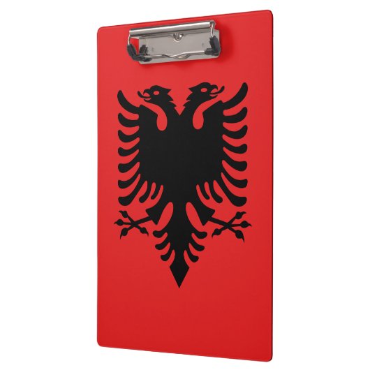 Flagge Albaniens Klemmbrett (Links)