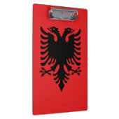 Flagge Albaniens Klemmbrett (Rechts)