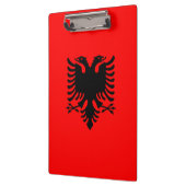 Flagge Albaniens Klemmbrett (Links)