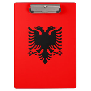 Flagge Albaniens Klemmbrett