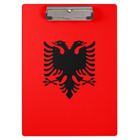 Flagge Albaniens Klemmbrett (Vorderseite)