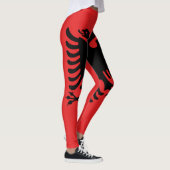 Flagge Albaniens Leggings (Rechts)