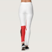Flagge Albaniens Leggings (Rückseite)
