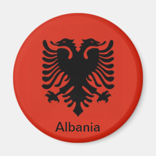 Flagge Albaniens Magnet