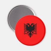 Flagge Albaniens Magnet (Vorderseite/Rückseite)