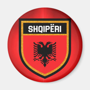 Flagge Albaniens Magnet