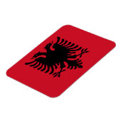 Flagge Albaniens Magnet (Linke Seite)