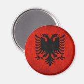 Flagge Albaniens Magnet (Vorderseite/Rückseite)