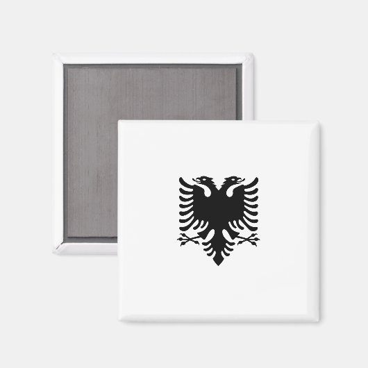 Flagge Albaniens Magnet (Vorderseite/Rückseite)